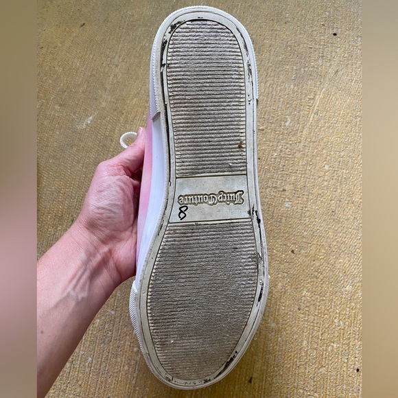 Juicy Couture Women Clarity Pastel Tie Dye Gothic Logo Fashion Sneaker Size 9M - Picture 5 of 16